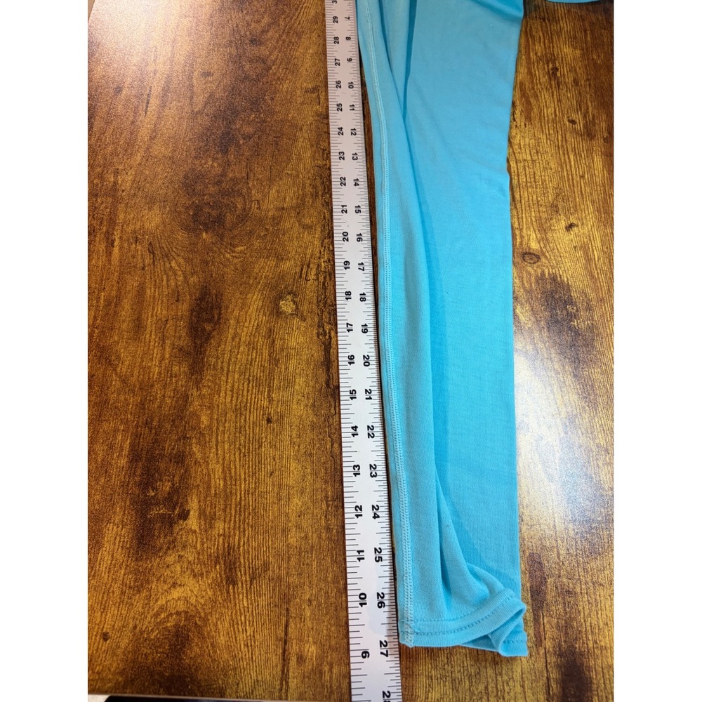 VTG Patagonia Capilene Kids 14 Turquoise Thermal Base Layer Leggings USA Made - Picture 16 of 16